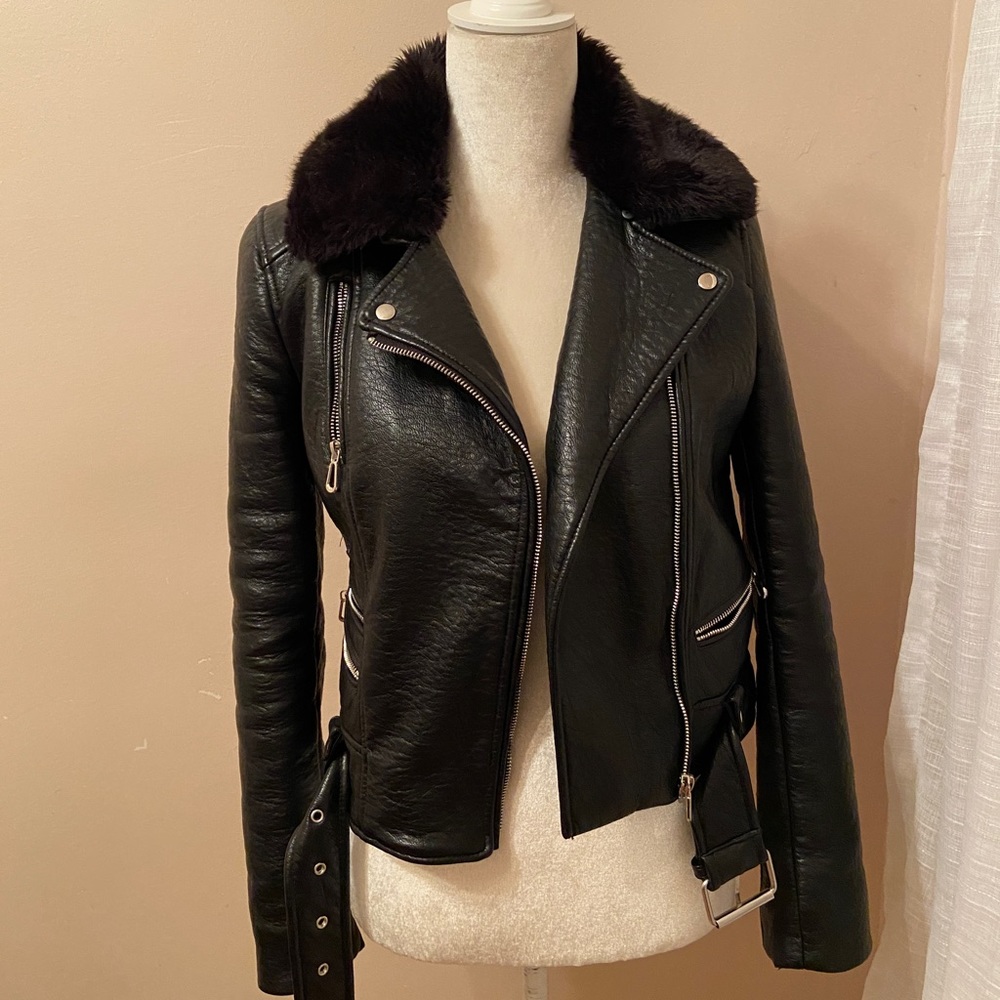 Great condition leather Zara jacket